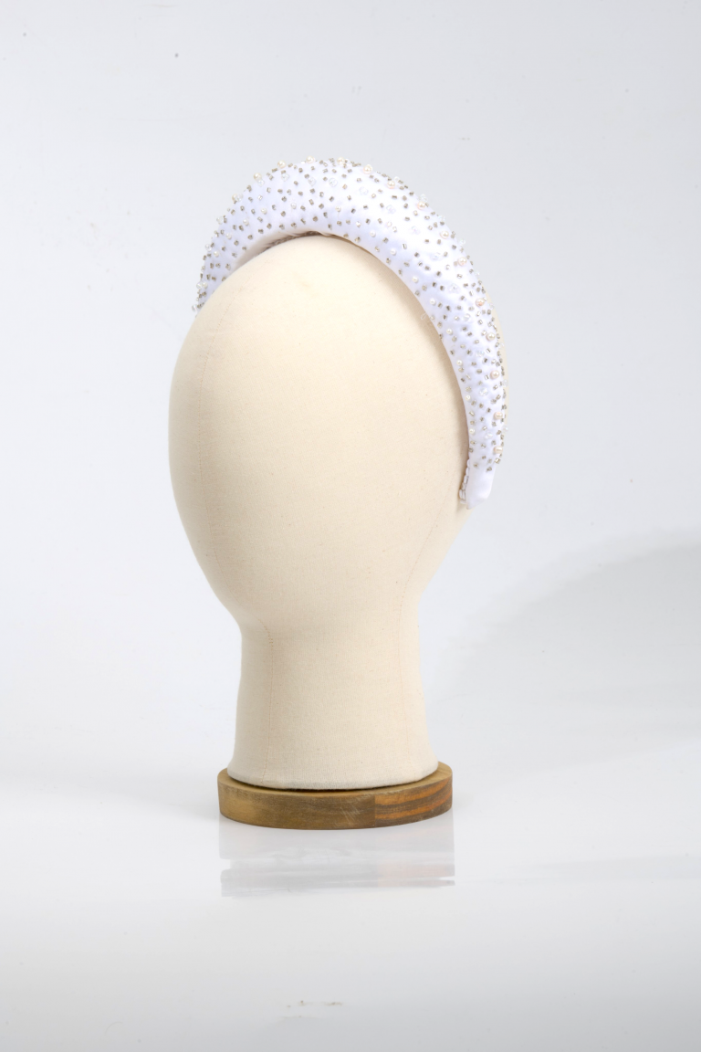 Diadema de pedrería para novia Esther Ruz