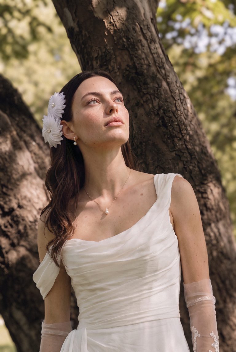 tocado flor árbol Esther Ruz